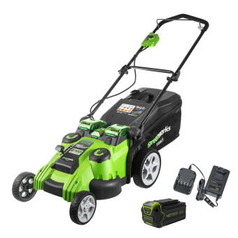 Газонокосилка аккумуляторная Greenworks G40LM49DBK4 TwinForce (арт. 2500207VB)