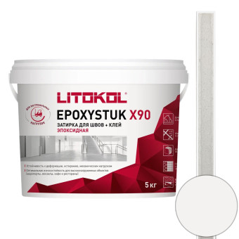 Затирка Litokol Epoxystuk X90 C.00 bianco 5 кг