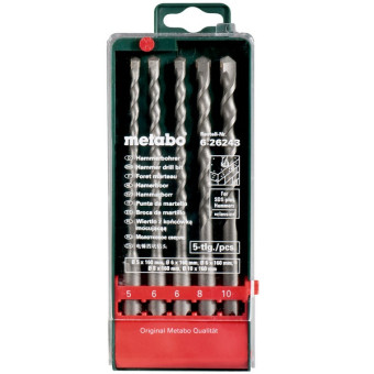 Набор буров Metabo Classic SDS-plus 5 шт Набор буров Metabo Classic SDS-plus 5 шт