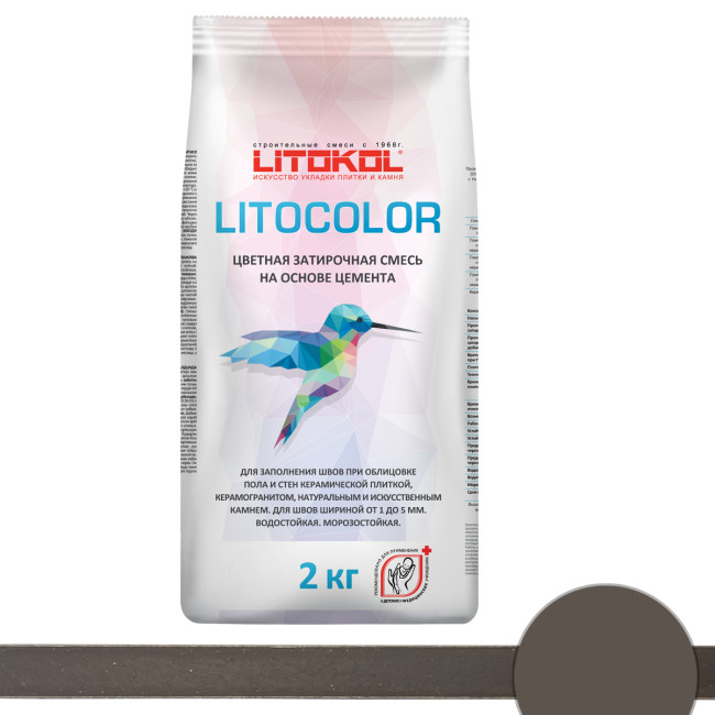 Затирка Litokol Litocolor L 27 венге Литокол литоколор мешок 2 кг купить в Москве