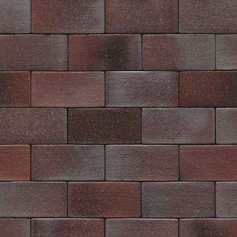 Тротуарный кирпич Westerwalder Klinker Violettblau-gefl ammt 200x100x52 мм
