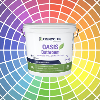 Краска Finncolor Oasis Bathroom для стен и потолков база А 2.7 л