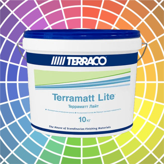 Краска Terraco Terramatt Lite для стен и потолков 10 кг