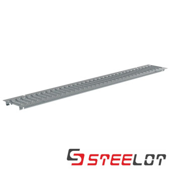 Решётка STEELOT SteeStart стальная штампованная DN100 1000х136х20 мм A15 под крепёж