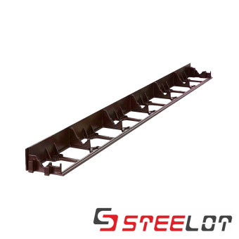 Пластиковый бордюр STEELOT 1000х80х45 мм коричневый