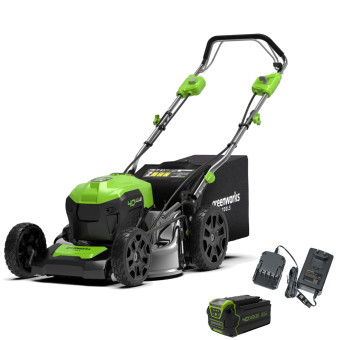 Газонокосилка аккумуляторная Greenworks GD40LM46SPK4 (арт. 2506807UB)