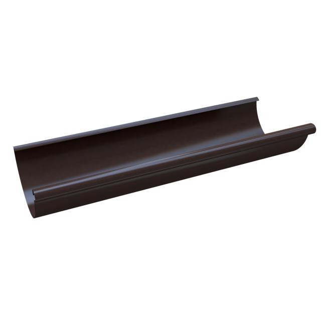 Желоб водосточный GLC Steel-R 125 мм 3 м.п. шоколадно-коричневый RAL 8017