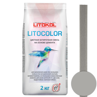 Затирка Litokol Litocolor L.10 светло-серая 2 кг