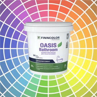 Краска Finncolor Oasis Bathroom для стен и потолков база А 0.9 л