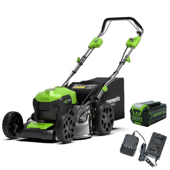 Газонокосилка аккумуляторная Greenworks GD40LM46SPK5 (арт. 2506807UG)