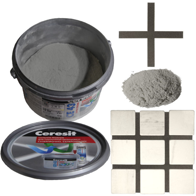 Затирка Ceresit CE 43 Super Strong №13 антрацит 2 кг
