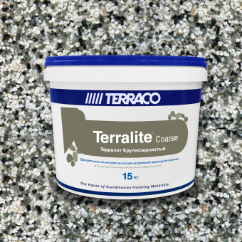 Декоративная штукатурка Terraco Terralite Coarse крупнозернистая 721-С 15 кг