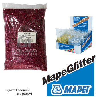 Добавка Mapei Mapeglitter для Kerapoxy Design №209 розовый 100 г Добавка Mapei Mapeglitter для Kerapoxy Design №209 розовый 100 г
