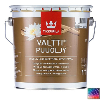 Масло Tikkurila Valtti Puuoljy для защиты дерева 2,7 л