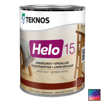 Лак Teknos Helo 15 для дерева 0,9 л