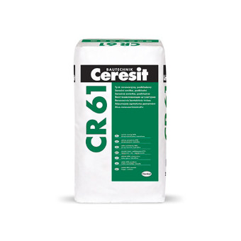 Штукатурка Ceresit CR 61 гидрофильная санирующая 25 кг Штукатурка Ceresit CR 61 гидрофильная санирующая 25 кг