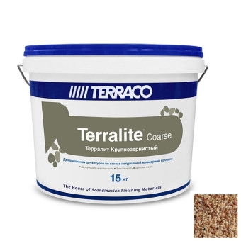 Декоративная штукатурка Terraco Terralite Coarse крупнозернистая A 303-С 15 кг Декоративная штукатурка Terraco Terralite Coarse крупнозернистая A 303-С 15 кг
