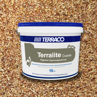 Декоративная штукатурка Terraco Terralite Coarse крупнозернистая A 303-С 15 кг