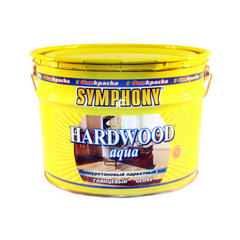 Лак Symphony Hardwood Aqua паркетный глянцевый 9 л