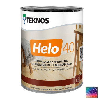 Лак Teknos Helo 40 для дерева 0,9 л Лак Teknos Helo 40 для дерева 0,9 л