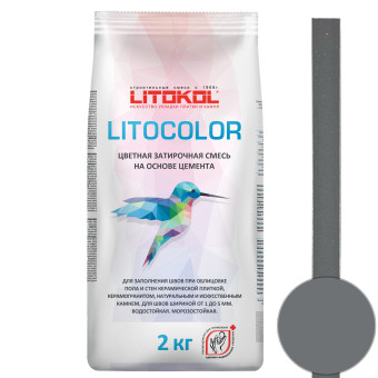 Затирка Litokol Litocolor L.13 графит 2 кг