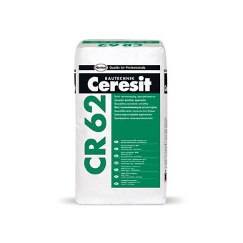 Штукатурка Ceresit CR 62 гидрофобная санирующая 20 кг Штукатурка Ceresit CR 62 гидрофобная санирующая 20 кг