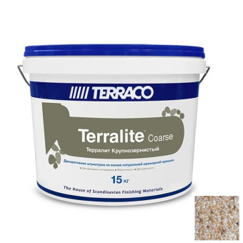 Декоративная штукатурка Terraco Terralite Coarse крупнозернистая A 350-С 15 кг Декоративная штукатурка Terraco Terralite Coarse крупнозернистая A 350-С 15 кг
