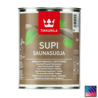 Защитный состав Tikkurila Supi Saunasuoja 0,9 л Защитный состав Tikkurila Supi Saunasuoja 0,9 л