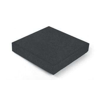 Тротуарная плитка Нобетек Квадрат 2К5Ф п/п серый цемент черная 300х300х50 мм