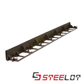 Пластиковый бордюр STEELOT 1000х80х58 мм коричневый