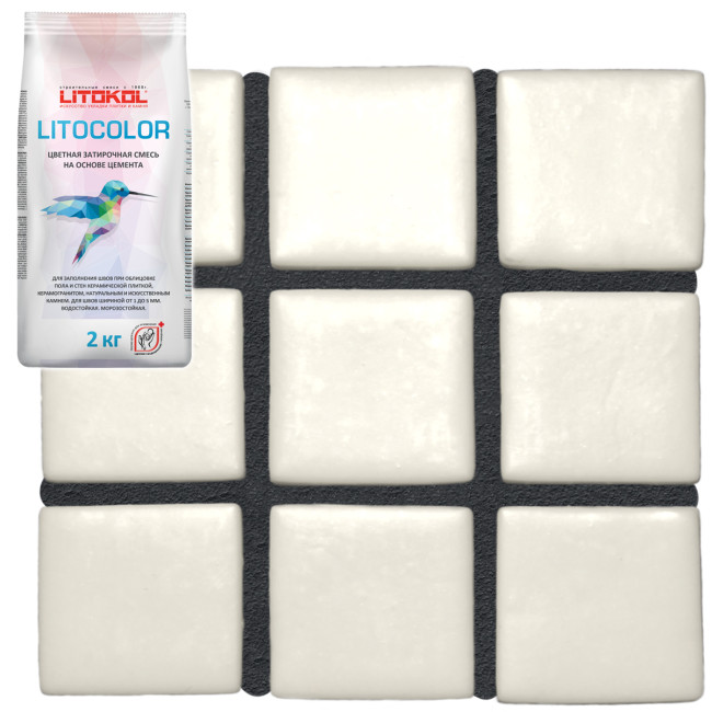 Затирка Litokol Litocolor L 14 антрацит Литокол литоколор мешок 2 кг купить в Москве