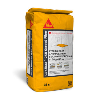 Стяжка Sika Sikafloor-258 Screed Fiber быстротвердеющая армированная 25 кг