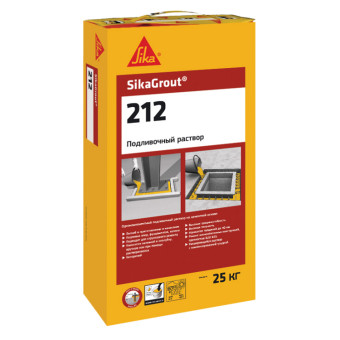 Раствор для анкеровки и подливки Sika SikaGrout 212 25 кг