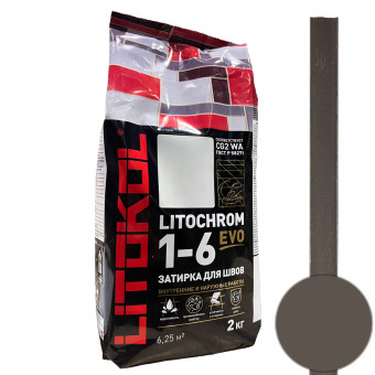 Затирка Litokol Litochrom 1-6 EVO LE.245 горький шоколад 2 кг