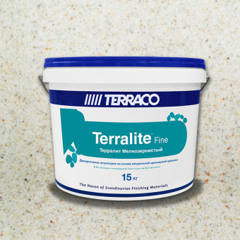 Декоративная штукатурка Terraco Terralite Fine мелкозернистая 03-F 15 кг