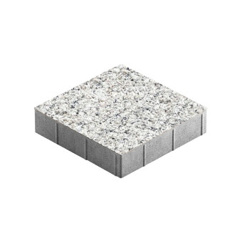 Тротуарная плитка Steingot Плита Квадрат Granit Premium Bianco Nero 400х400 мм толщина 80 мм