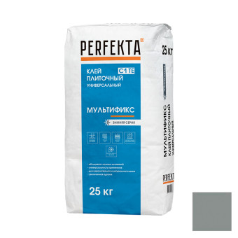 Клей Perfekta Мультификс Зима для плитки и камня серый 25 кг