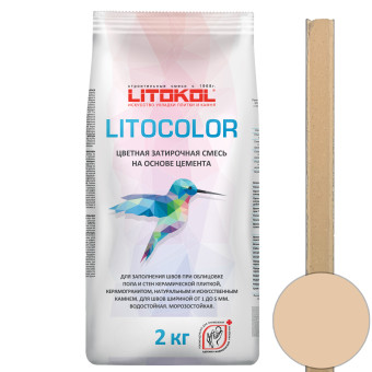 Затирка Litokol Litocolor L.21 светло-бежевая 2 кг