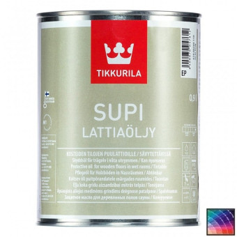 Масло Tikkurila Supi Lattiaolju для пола 0,9 л Масло Tikkurila Supi Lattiaolju для пола 0,9 л