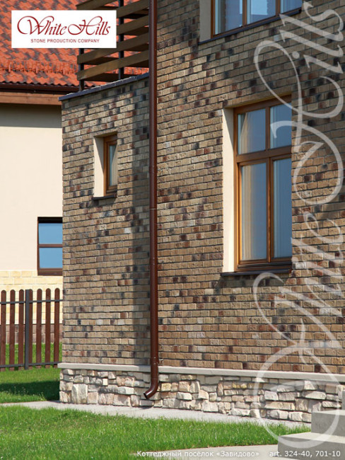 Искусственный камень под кирпич White Hills Кельн Брик цвет 324-40