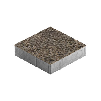 Тротуарная плитка Steingot Плита Квадрат Granit Premium Bruno 400х400 мм толщина 80 мм
