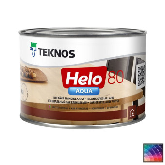 Лак Teknos Helo Aqua 80 для дерева 0,45 л Лак Teknos Helo Aqua 80 для дерева 0,45 л