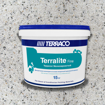 Декоративная штукатурка Terraco Terralite Fine мелкозернистая 10-F 15 кг
