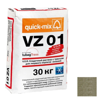 Кладочный раствор Quick-mix VZ 01 Зимний T стально-серый 30 кг Кладочный раствор Quick-mix VZ 01 Зимний T стально-серый 30 кг