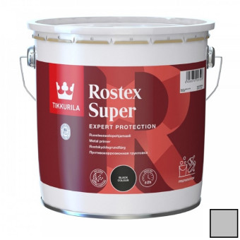 Грунтовка Tikkurila Rostex Super противокоррозионная светло-серая 10 л Грунтовка Tikkurila Rostex Super противокоррозионная светло-серая 10 л