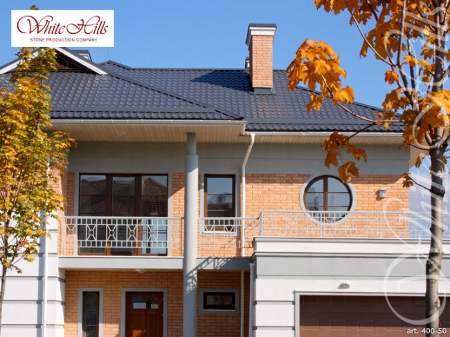 Искусственный декоративный камень под кирпич White Hills Толедо цвет 400-50