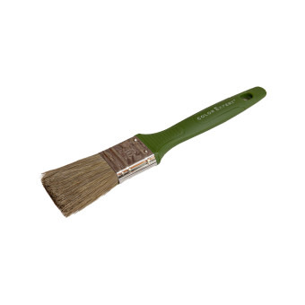 Кисть плоская Color Expert смешанная щетина зелёная пластиковая ручка 30 мм
