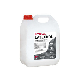Латексная добавка Litokol Latexkol-m для цементных плиточных клеев 3.75 кг