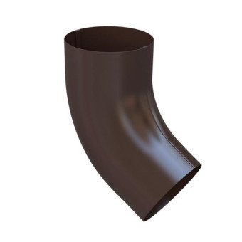 Колено трубы GLC Steel-R 90 мм 60 градусов шоколадно-коричневый RAL 8017