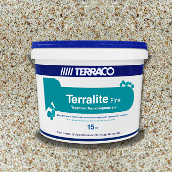 Декоративная штукатурка Terraco Terralite Fine мелкозернистая 11-F 15 кг